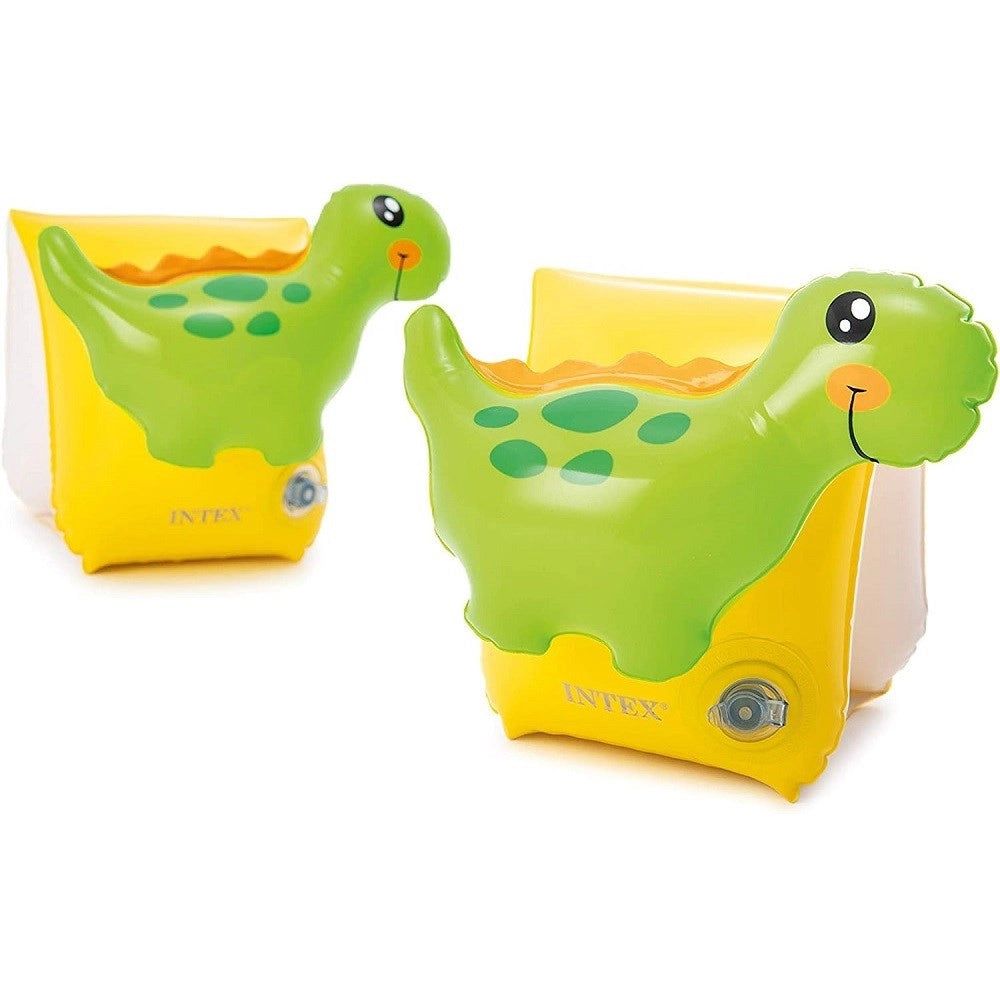 Trade Shop - Braccioli Gonfiabili Dinosauri 23 X 20 Cm Per Bambini Dai 3-6 Anni Piscina 56664 -