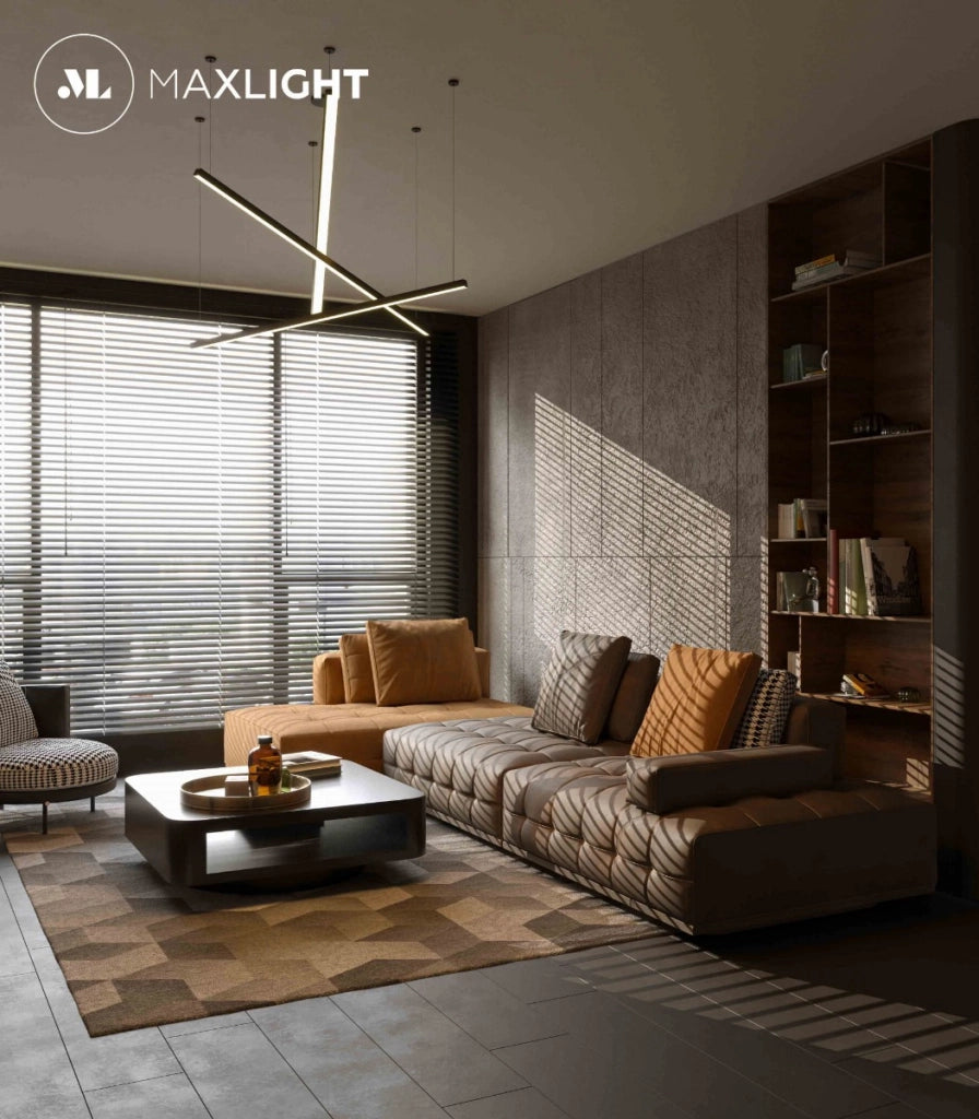 Lampada a sospensione Trio Maxlight LED 36W nera dimmer