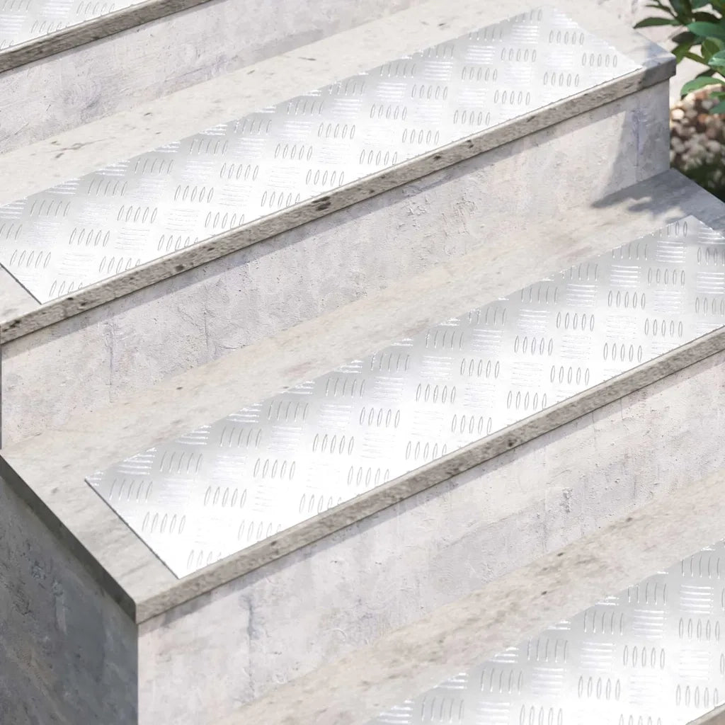 Gradini per Scale 2 pcs Argento 90 x 20 cm Alluminio 4104263