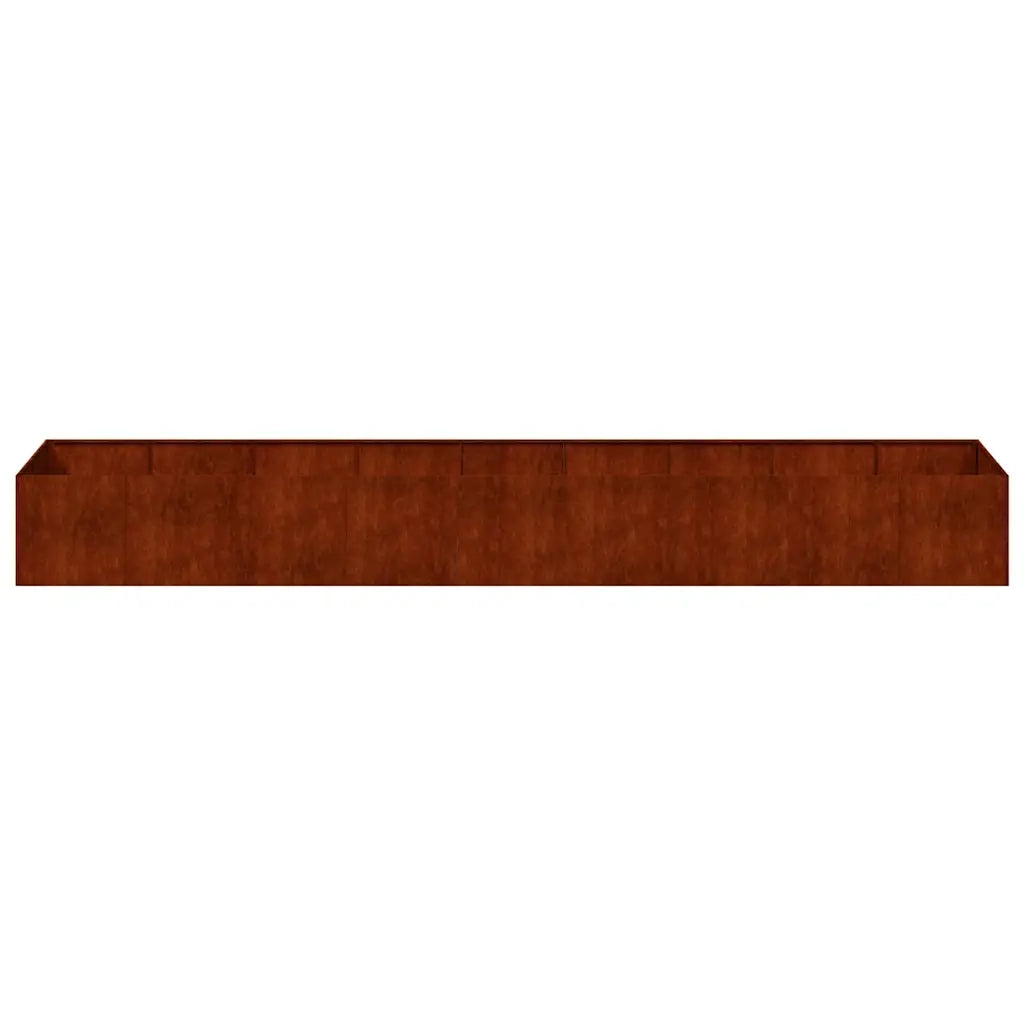 Fioriera Arrugginita 360x80x40 cm in Acciaio Corten 860772