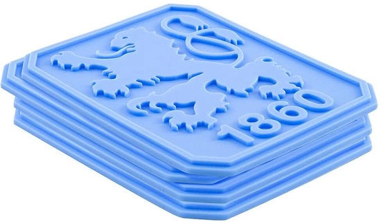 Set di supporti per piatti in silicone con emblemi del TSV 1860 Monaco da 4 pezzi
