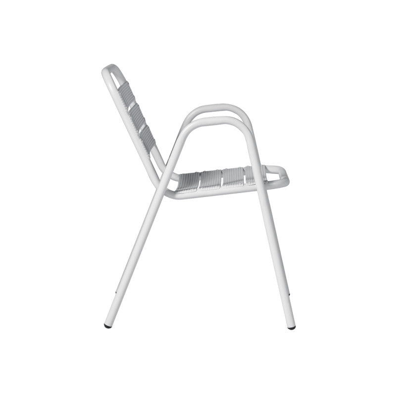 Set di 2 Sedie Calipso MOIA in alluminio bianche