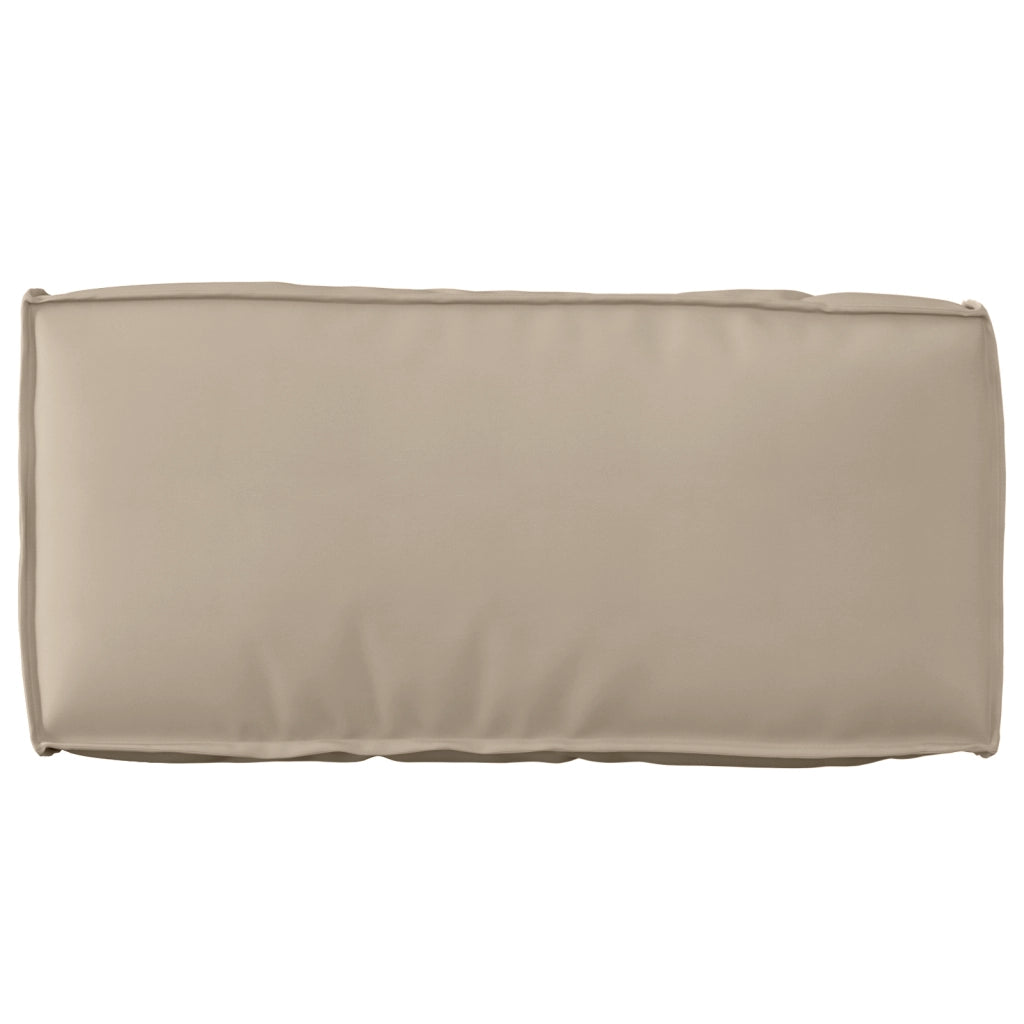 Cuscino per Pallet per Schienale Tortora 80x40x12 cm Tessuto Oxford