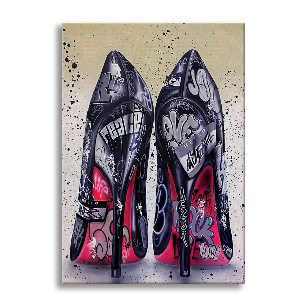Tacchi a Spillo -  Quadro Canvas Contemporaneo su telaio in legno Misura: 50x70 cm