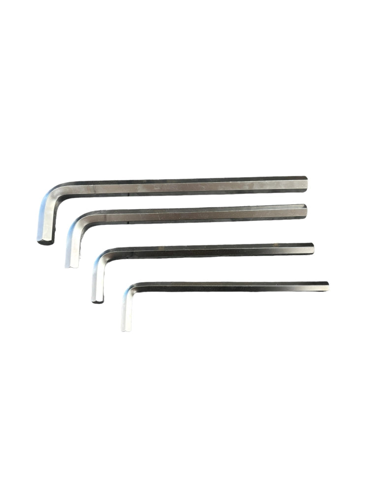 CHIAVI ESAGONALI A “L” KIT 4 PZ 12 14 17 19 MM CR-V FINITURA ZINCATA