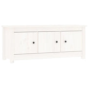 Scarpiera mobiletto portascarpe mobile per ingresso/corridoio/soggiorno 110 x 38 x 45,5 cm legno di pino massiccio bianco 02_0021440