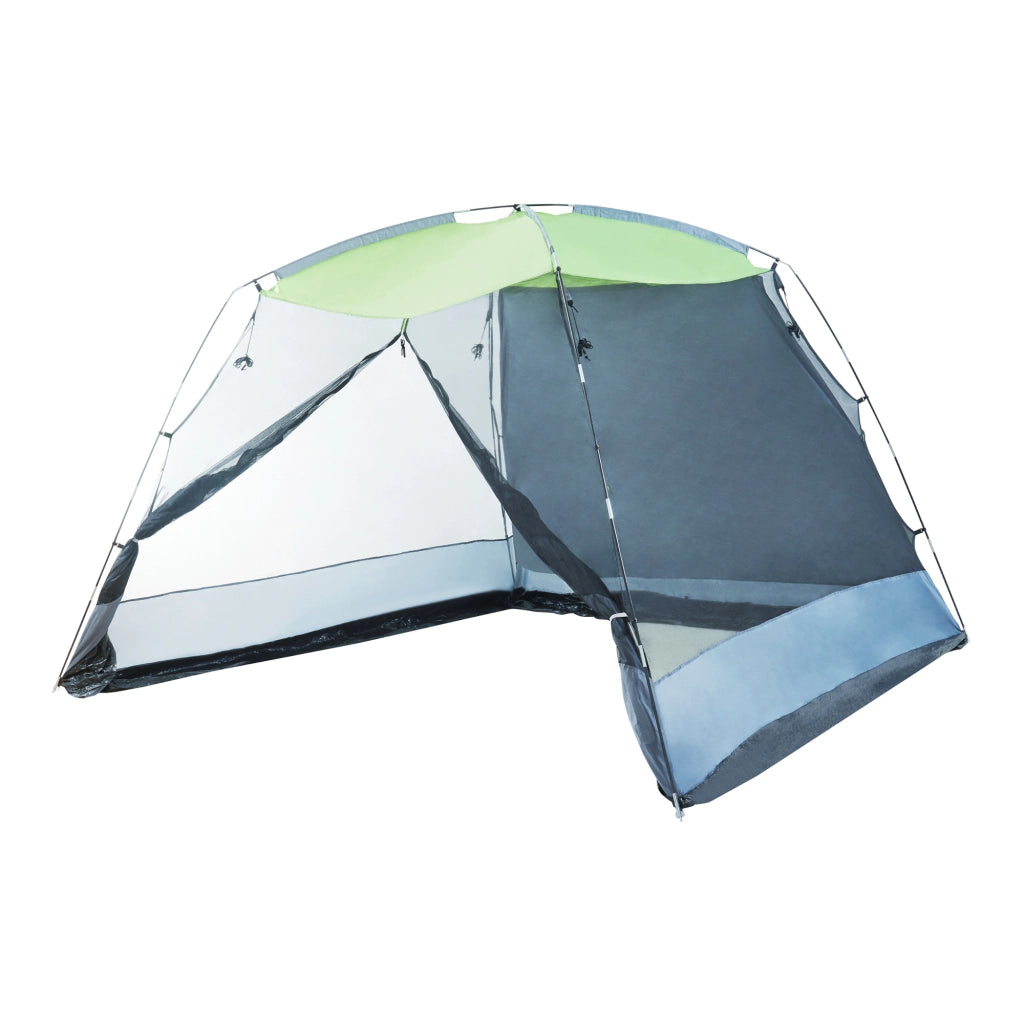 Gazebo da Giardino Beekdaelen con Zanzariere 305 x 305 x 213 cm Grigio / Verde chiaro pro.tec