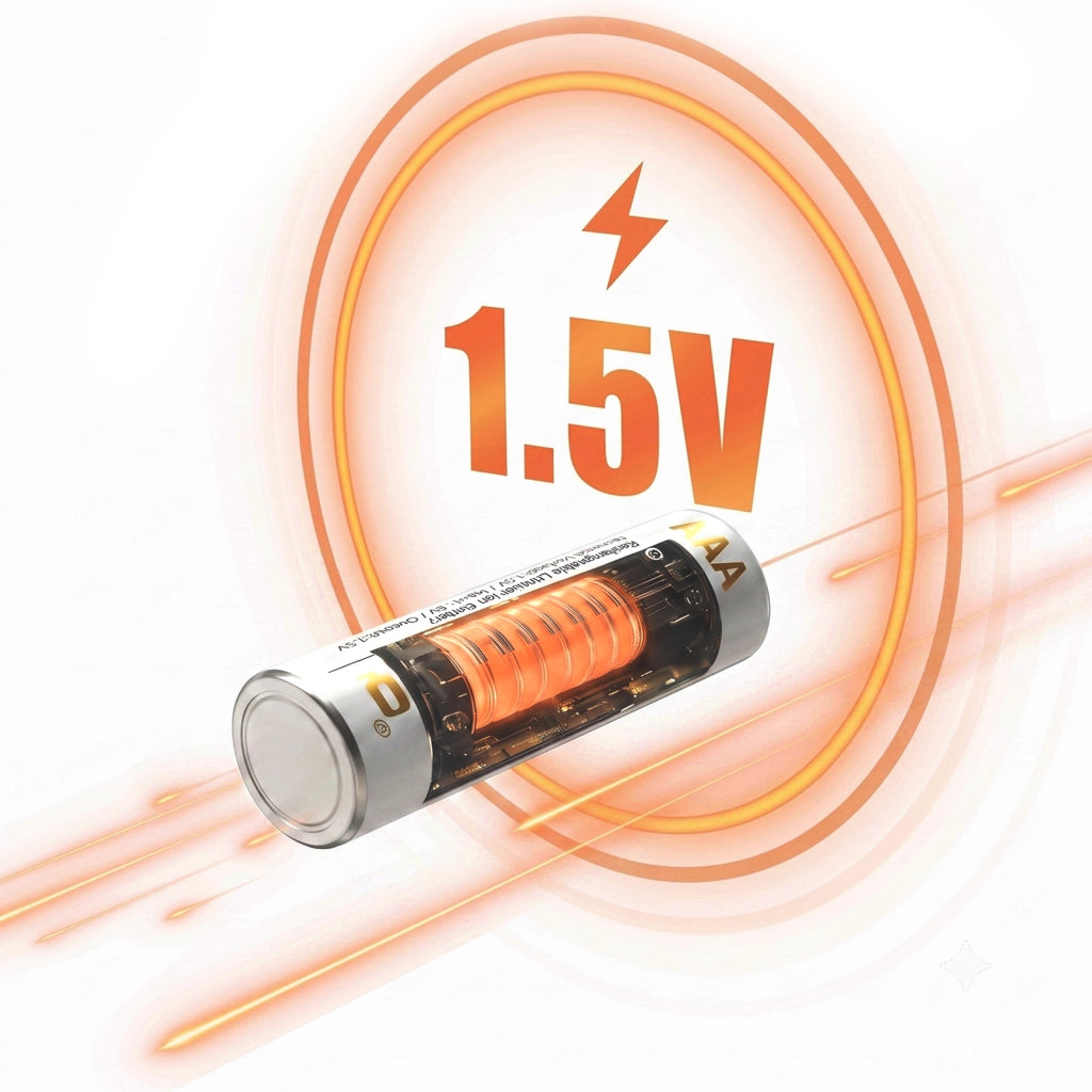 Set di 2 Batterie AAA Ricaricabili Litio 3000mWh 1.5V Bianco LinQ