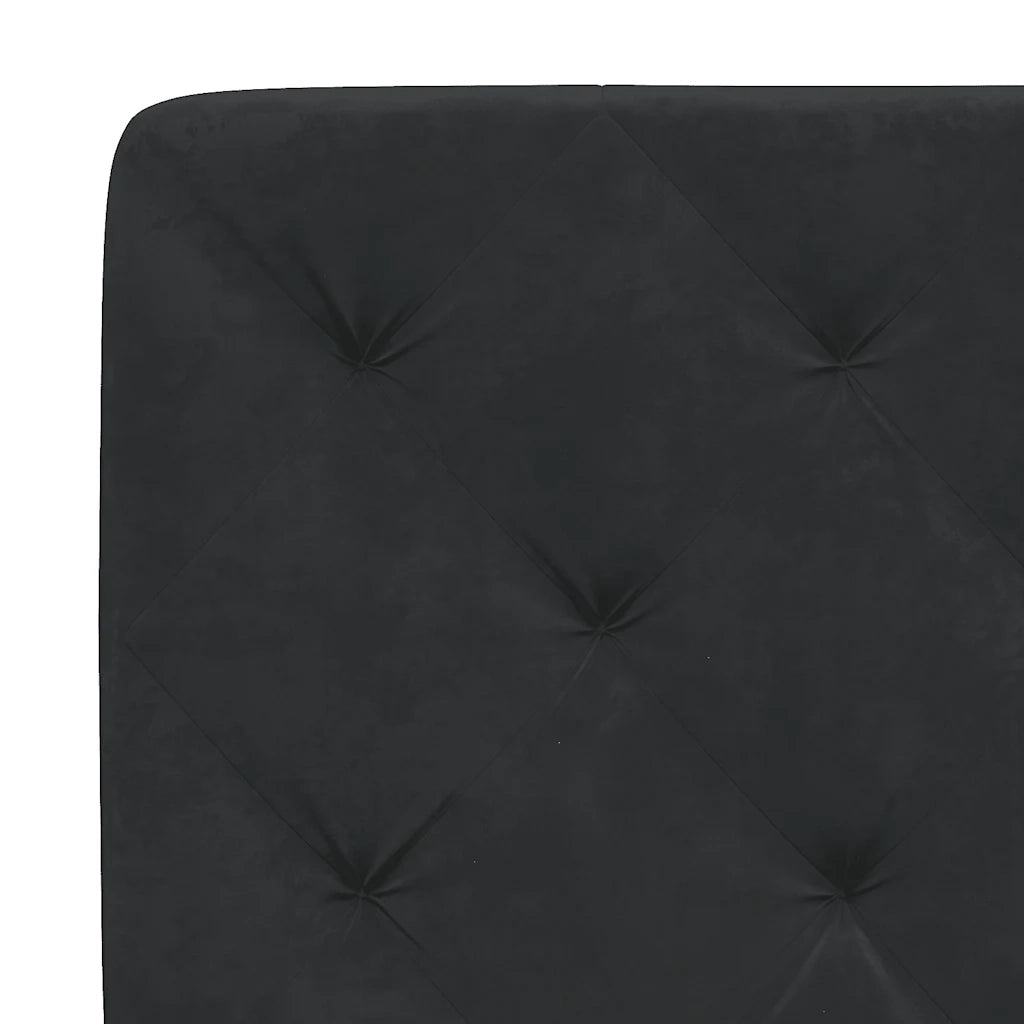 Cuscino Testiera Nero 200 cm in Velluto CFW3846651