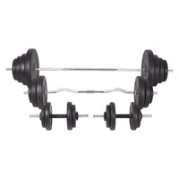 Set Bilanciere e Manubri da 120 kg cod mxl 63230