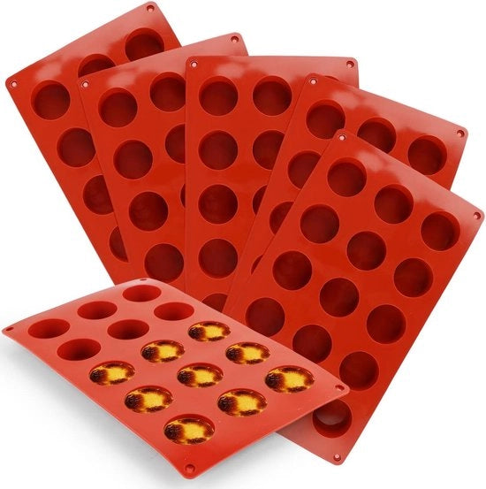 Forme per muffin in silicone - 6 pezzi - 294 x 173 x 15 cm - muffin per cake e brownie