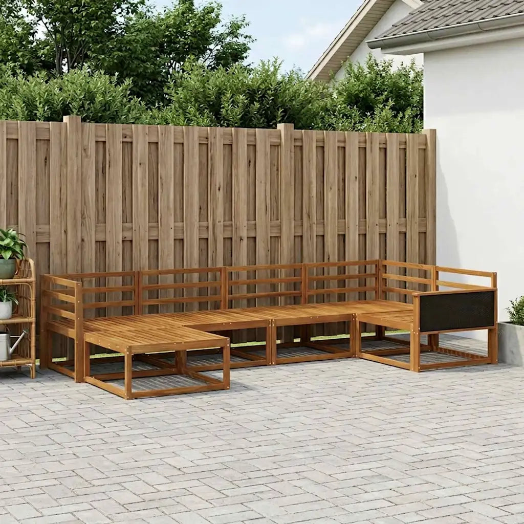 Set di divani da esterno 6 pcs Naturale