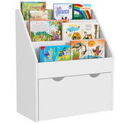 Libreria bambini legno bianco con cassetti e ripiani ¨C Xylo ¨C 62,5x30x70 cm