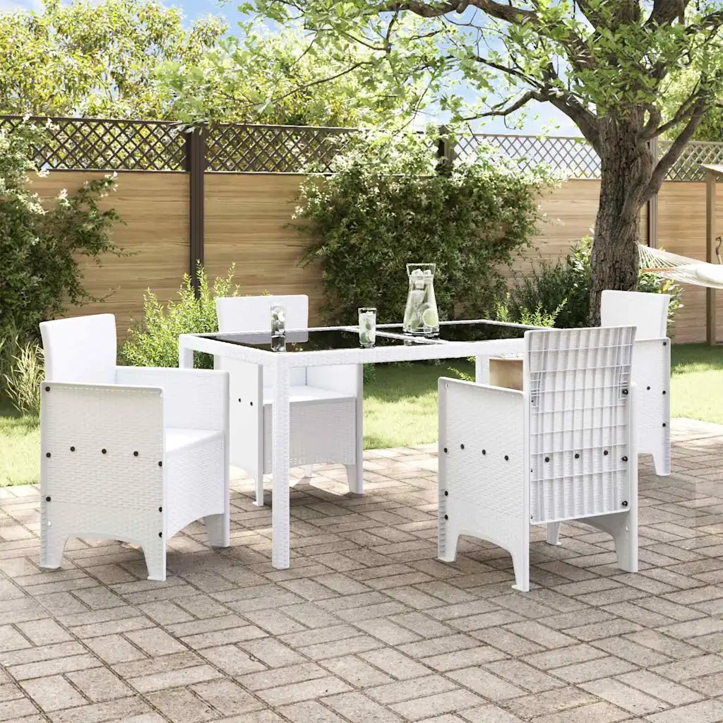 Sedia da Giardino 4 pcs Bianco 53 x 49 x 85 cm Polipropilene 847478