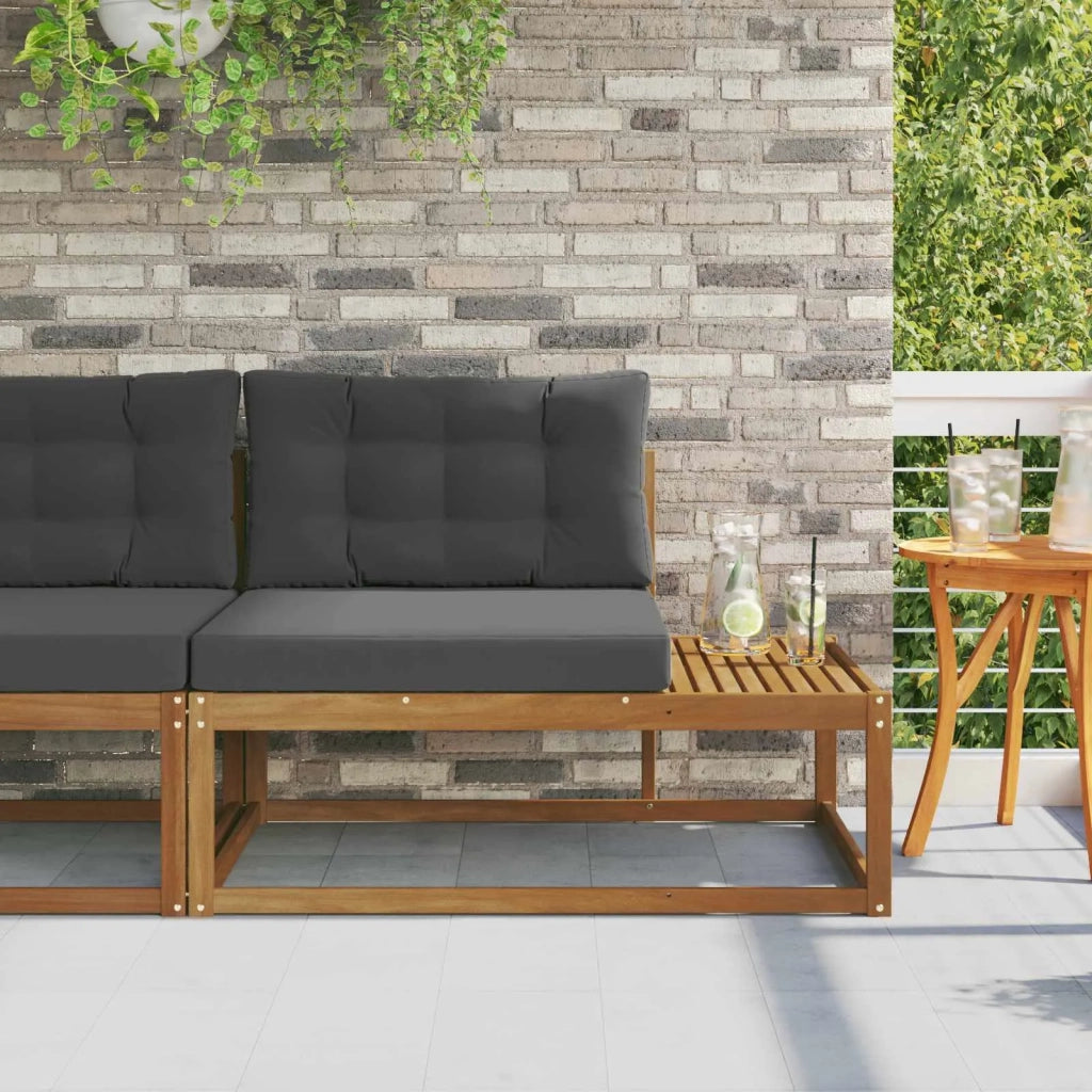 Divano da Giardino-Divano Esterno Finale con cuscino Naturale 115 x 83 x 73 cm 755558