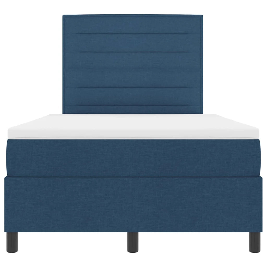 Letto a molle con materasso con led Blu 120 x 200 cm Tessuto 3342787
