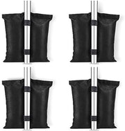 Set di 4 contenitori per sabbia, sacchi di sabbia per aumentare il peso, qualità industriale, sacchi di sabbia di alta qualità 800D, pesi di sabbia, pesi per tende da campeggio, ombrelli, outdoor, tubi in acciaio inossidabile, doppia tubazione.