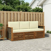 Set divani con cuscino 3 pcs Legno di Acacia Massello 3383956