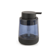 Dosasapone con erogatore in plastica nera d' appoggio in vetro e silicone NC80 Gedy serie NICOLE Blu