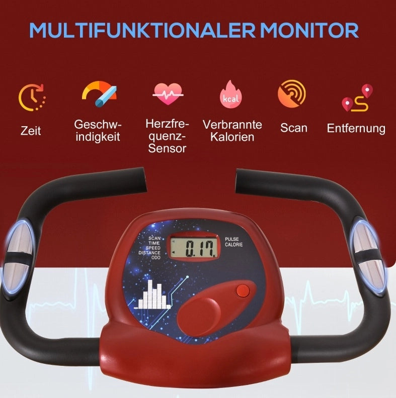 Cyclette pieghevole con resistenza magnetica e display LCD