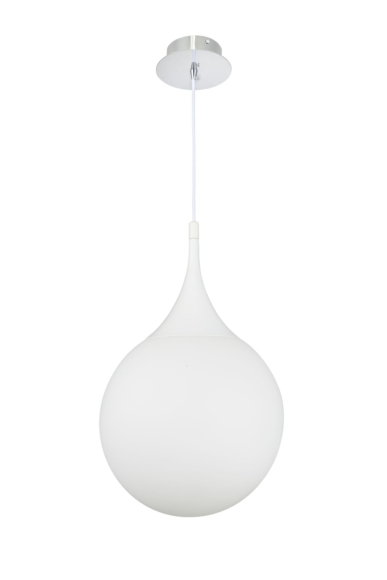 Lampada pendente Pendant in Metallo Dewdrop Bianco