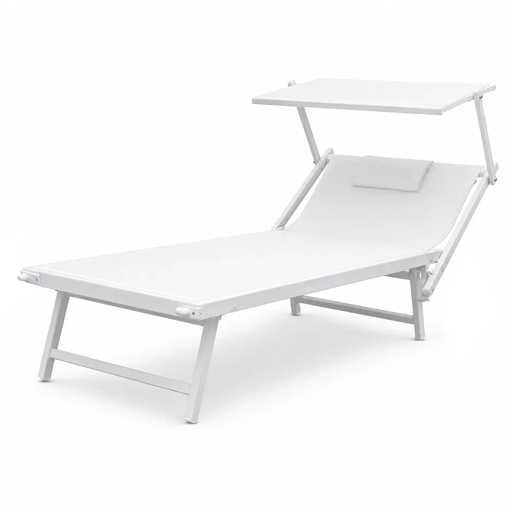 Lettino Mare L-Mediterraneo PLUS - Bianco