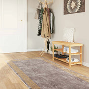 Runner Tappeto MARSA Grigio 80 x 250 cm Poliestere e PVC 42023354