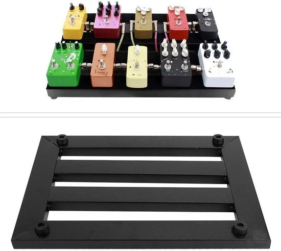 Pedale per Chitarra Nero - Pianale per Chitarra - Supporto per Effetti - Spaziale - Materiale di Alta Qualità - Adatto per MOSKY C8 - Pianale per Pedali