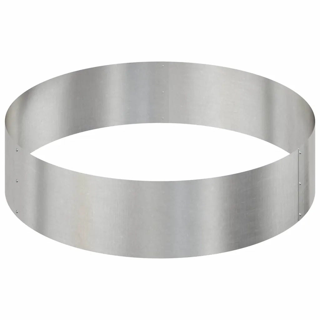 Fioriere | Cassetta per fiori | Vaso da giardino Argento 90 x 90 x 20 cm Acciaio inossidabile