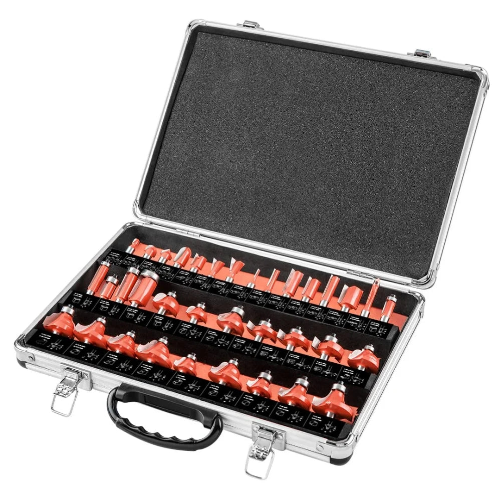 Topex 56h240 set di punte per fr fresatrice verticale gambo 8 mm