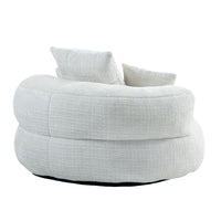 Chaise longue - Xylo - gaming chenille beige con 3 cuscini