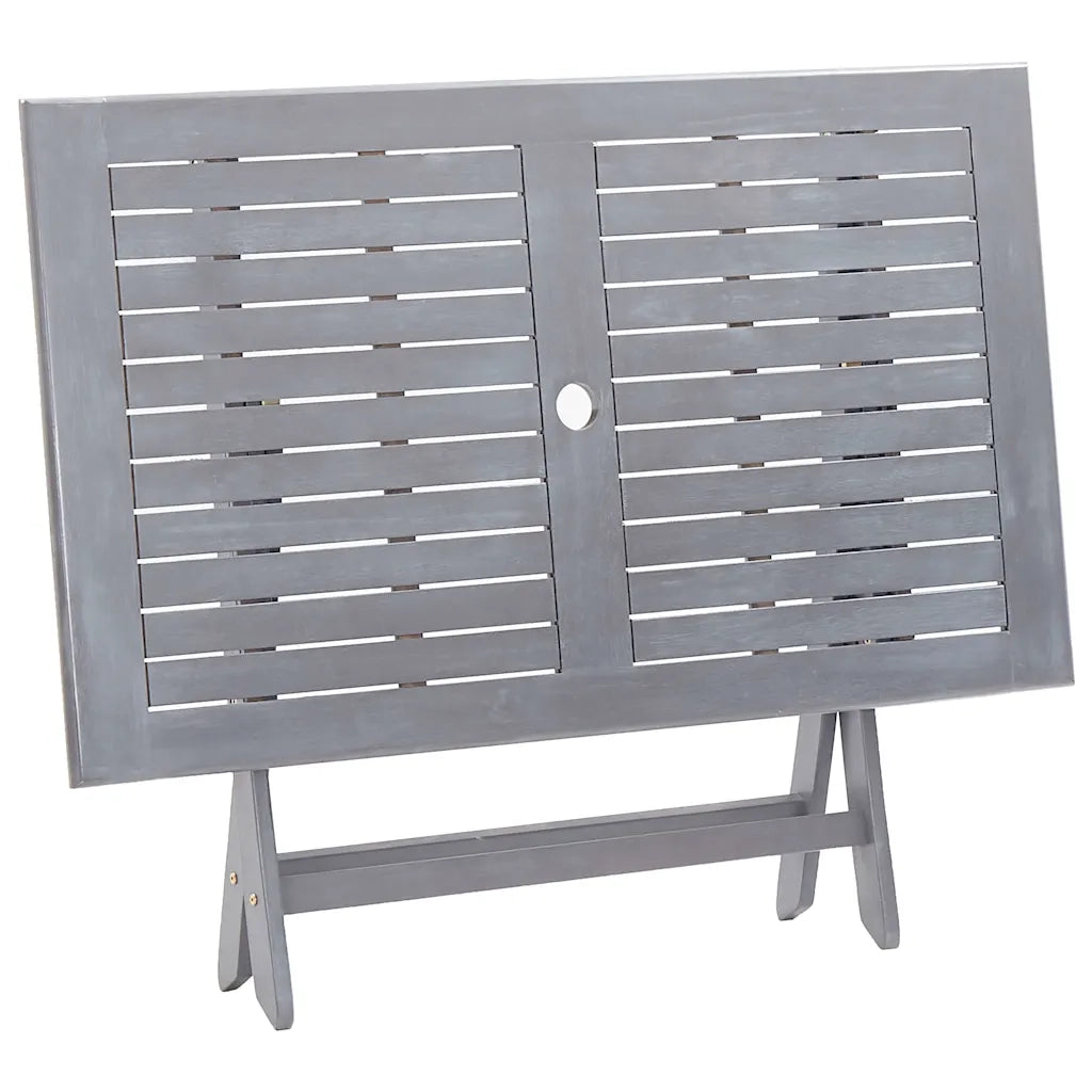 Tavolo da Giardino Pieghevole 120x70x75cm in Massello d'Acacia 46331