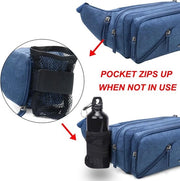 Heuptas per Uomini Donne Heuptas con Porta Oli, Heuptas Regolabile per Escursionismo Heuptas per Camminare Arrampicare Viaggiare Hiken Sport Heuptas (Azzurro)