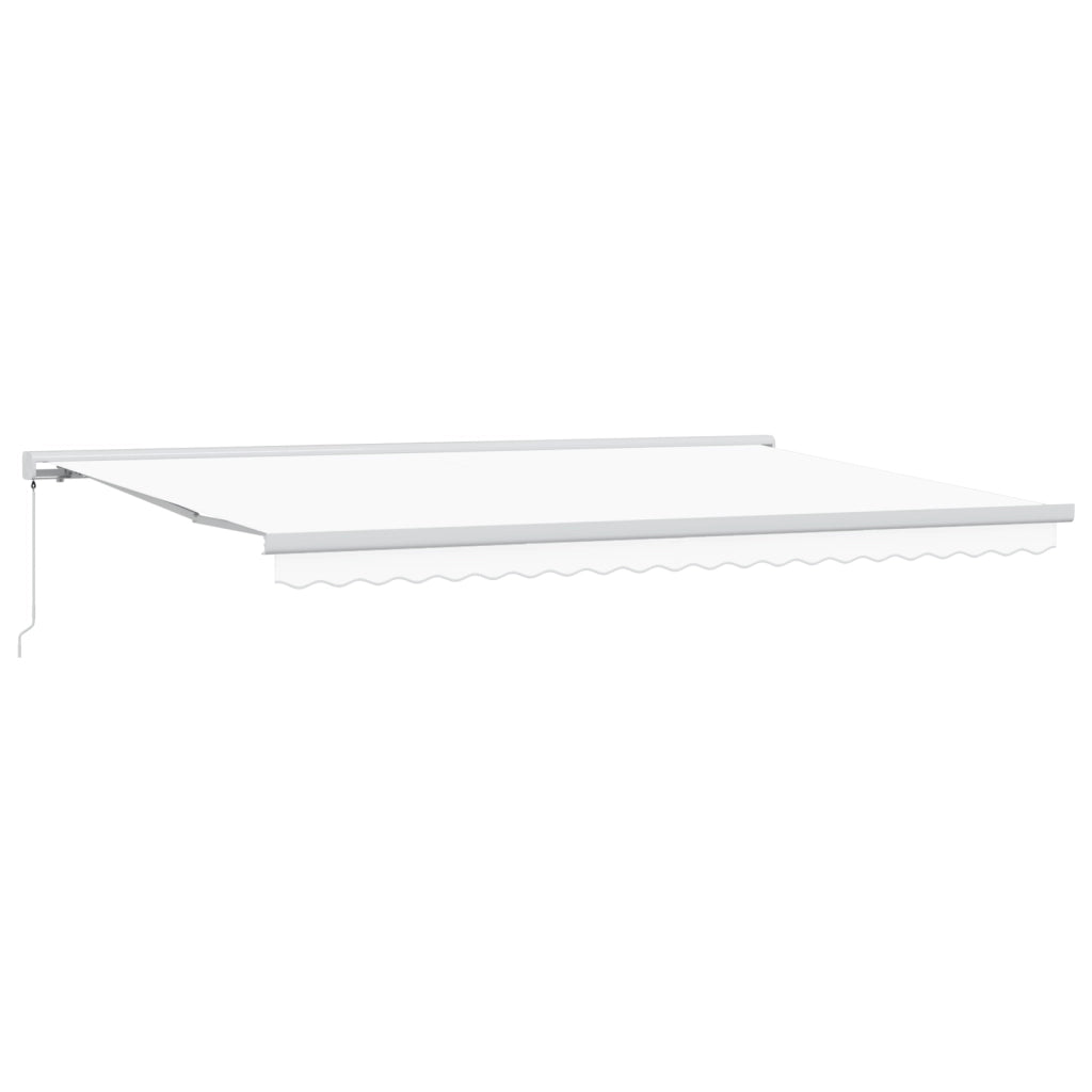 Tenda retrattile manuale bianca 500x300 cm