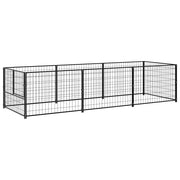 Gabbia per Cani Nera 3 mÂ² in Acciaio cod mxl 49290