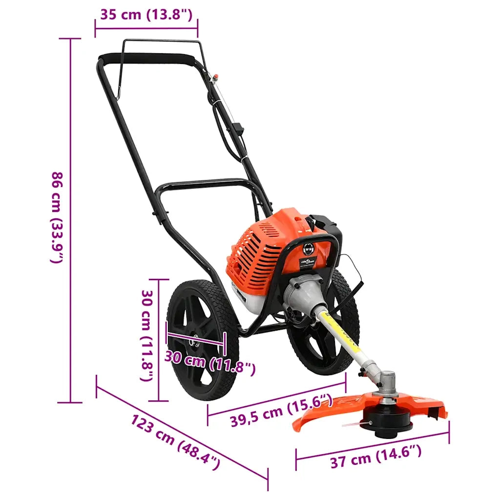 Decespugliatore con Ruote Arancione 52 cc 1,45 kW CFW3577970
