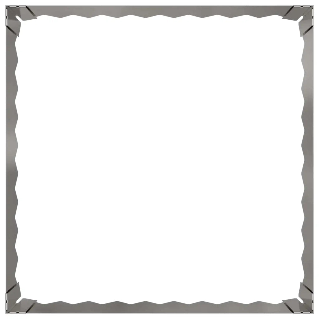 Bordura per Prato 60 x 60 x 20 cm Acciaio Argento 8008911