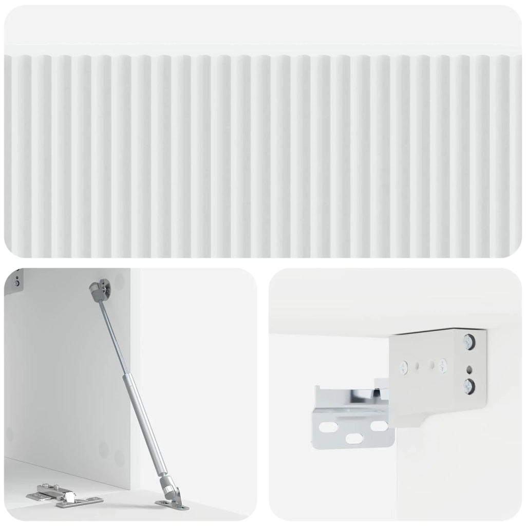 Mobile Porta TV da Muro Bianco 98 x 31 x 30 cm 898555