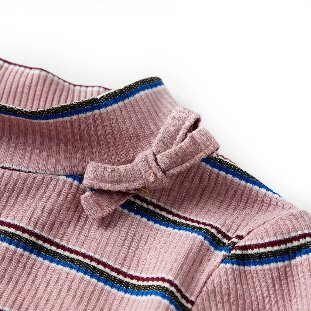 Maglietta da Bambina a Maniche Lunghe Rosa Chiaro 128 14117