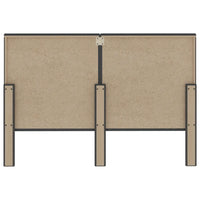 Testiera Letto Trapuntata Grigio Scuro in Tessuto 140x200 cm