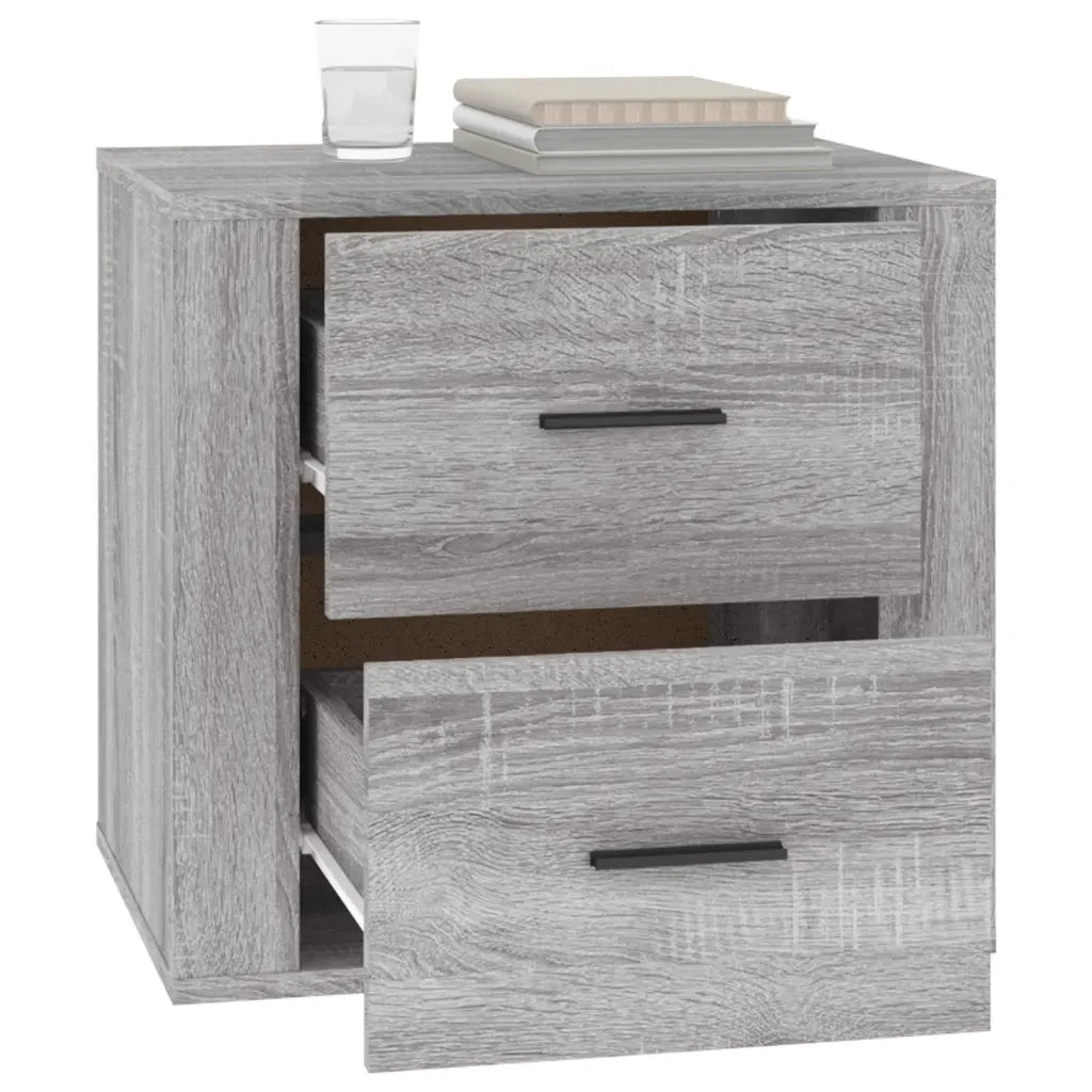 Comodino Grigio Sonoma 50x39x47 cm