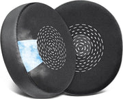 Orecchini di raffreddamento in gel per sostituzione per la cuffia PC wireless per Evolve2 75 con superficie ghiacciata tessuto schiuma isolante acustica - Nero