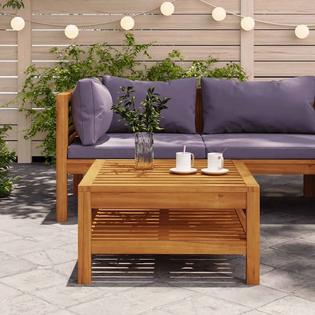 Tavolino da CaffÃ¨ 65x65x35 cm in Legno Massello di Acacia cod mxl 60793