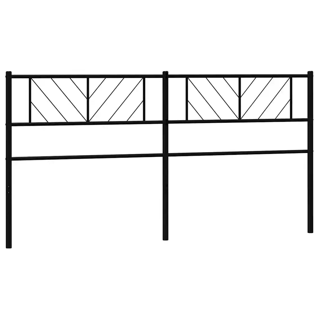 Testiera in Metallo Nero 200 cm