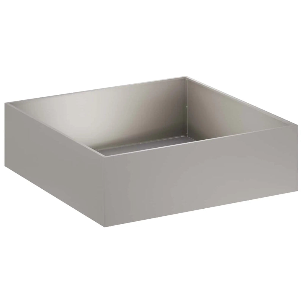 Vaso da giardino 2 pz Ruggine 80 x 80 x 30 cm Acciaio Corten 8005077