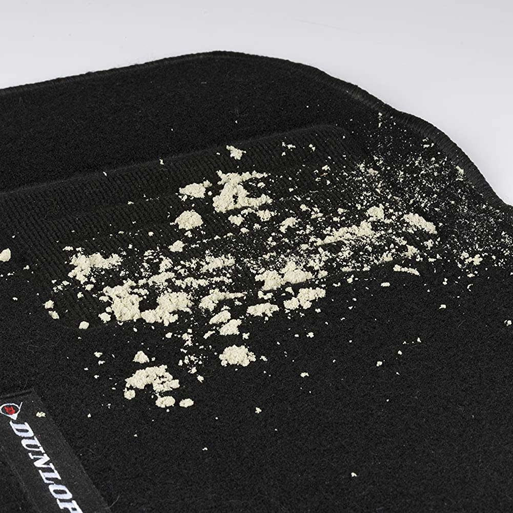 4x Tappeti Auto Tappetini Anteriori Posteriori in Gomma Moquette Universali Nero