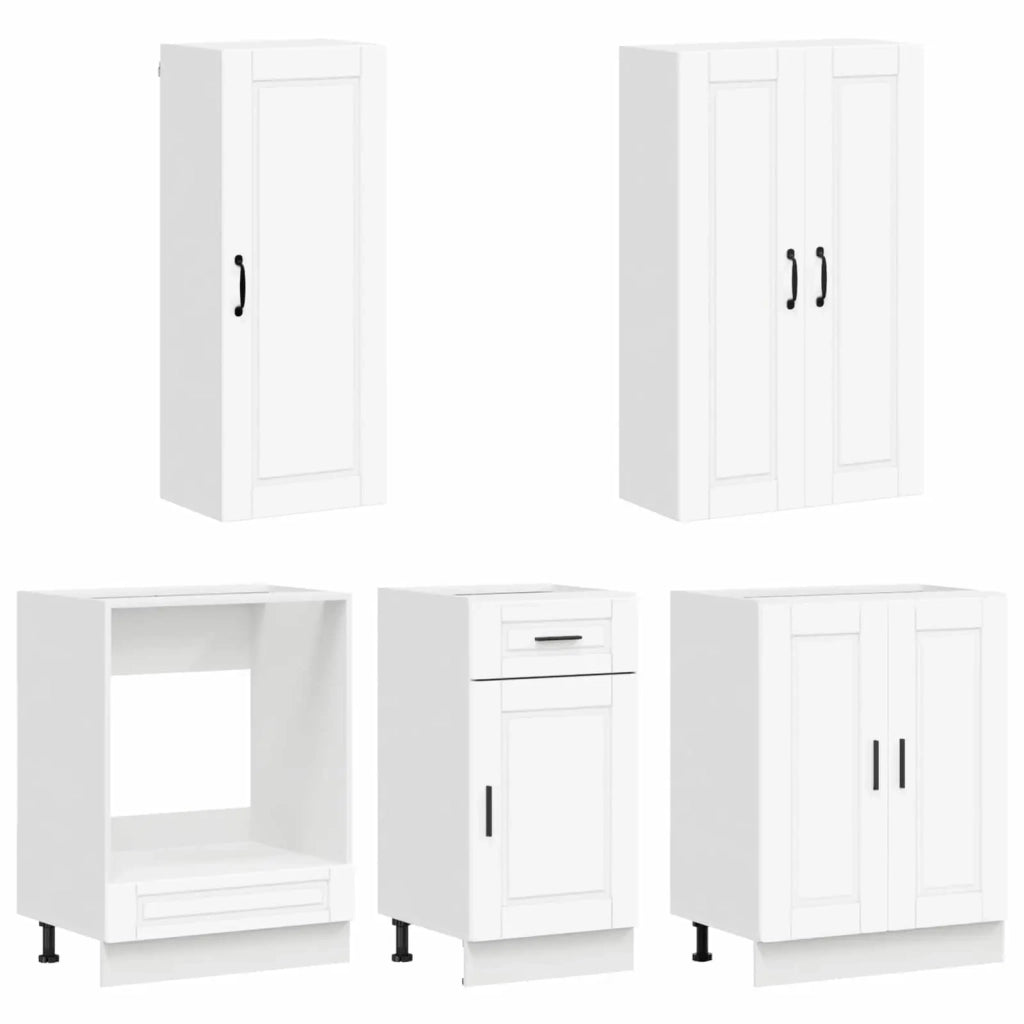 Unità Cucina PORTO 5 pcs Bianco Legno ingegnerizzato 3438285