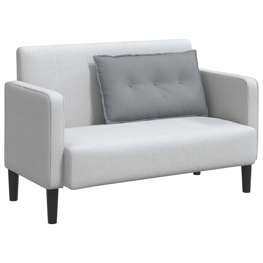 Cuscino per Schiena | Cuscino dorsale Grigio chiaro 80 x 19 x 50 cm Tessuto