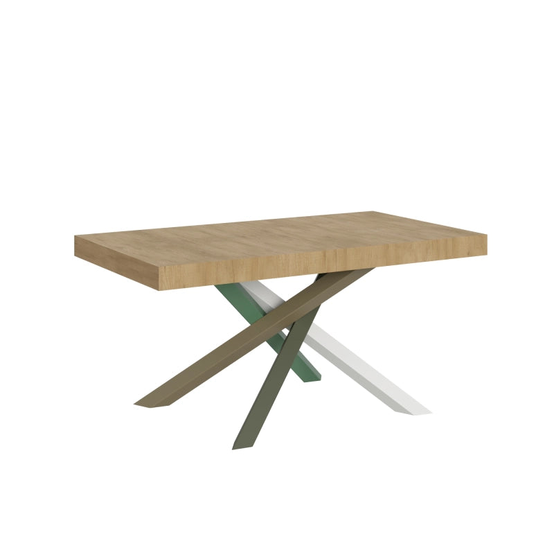 Tavolo allungabile 90x160/264 cm Volantis telaio gambe 4 colori (A) - Quercia Natura