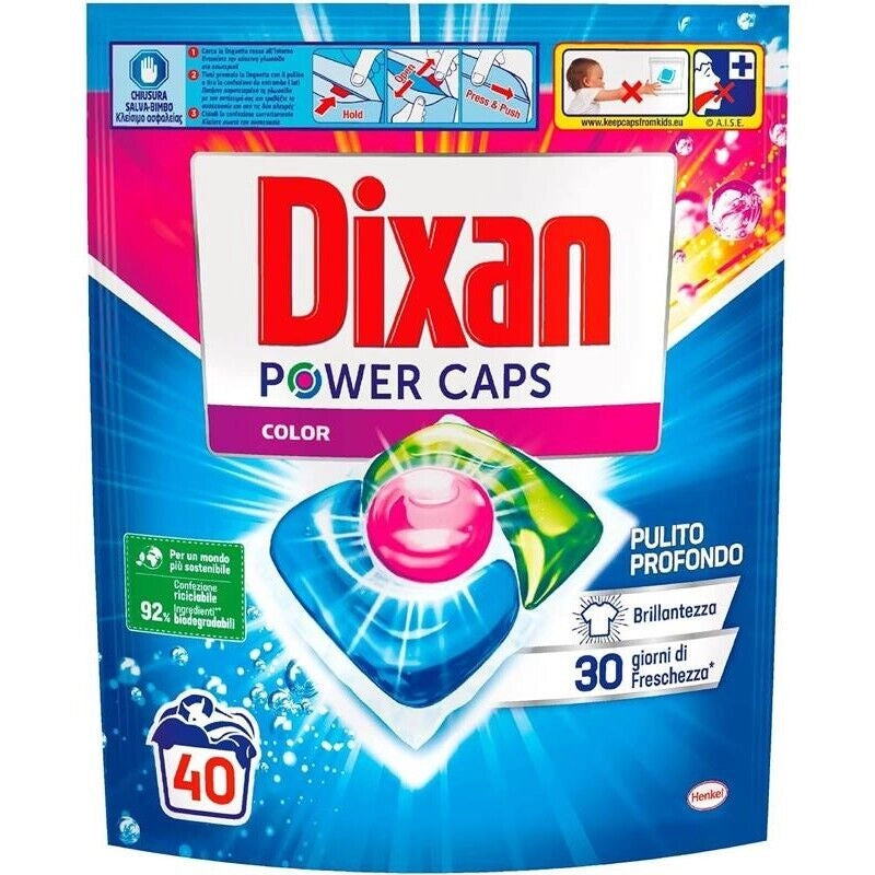 DIXAN POWER CAPS COLOR DETERSIVO LAVATRICE 40 CAPSULE